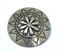 セール/碌山/【シルバーコンチョ】シルバー製スタンプ・コンチョ31mm
