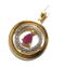セール/碌山/ルビーの雫が揺れる・サークルペンダント