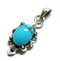 セール/碌山/ハウライト・ターコイズのデザインペンダント